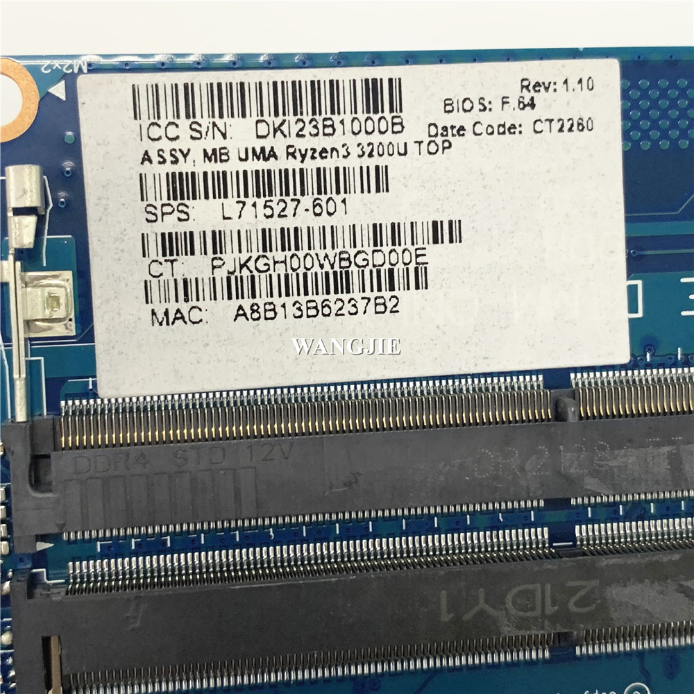 HP 14-DK 노트북 마더보드 L71527-601 L - Ddr4 3200 16Gb 리뷰 및 가격