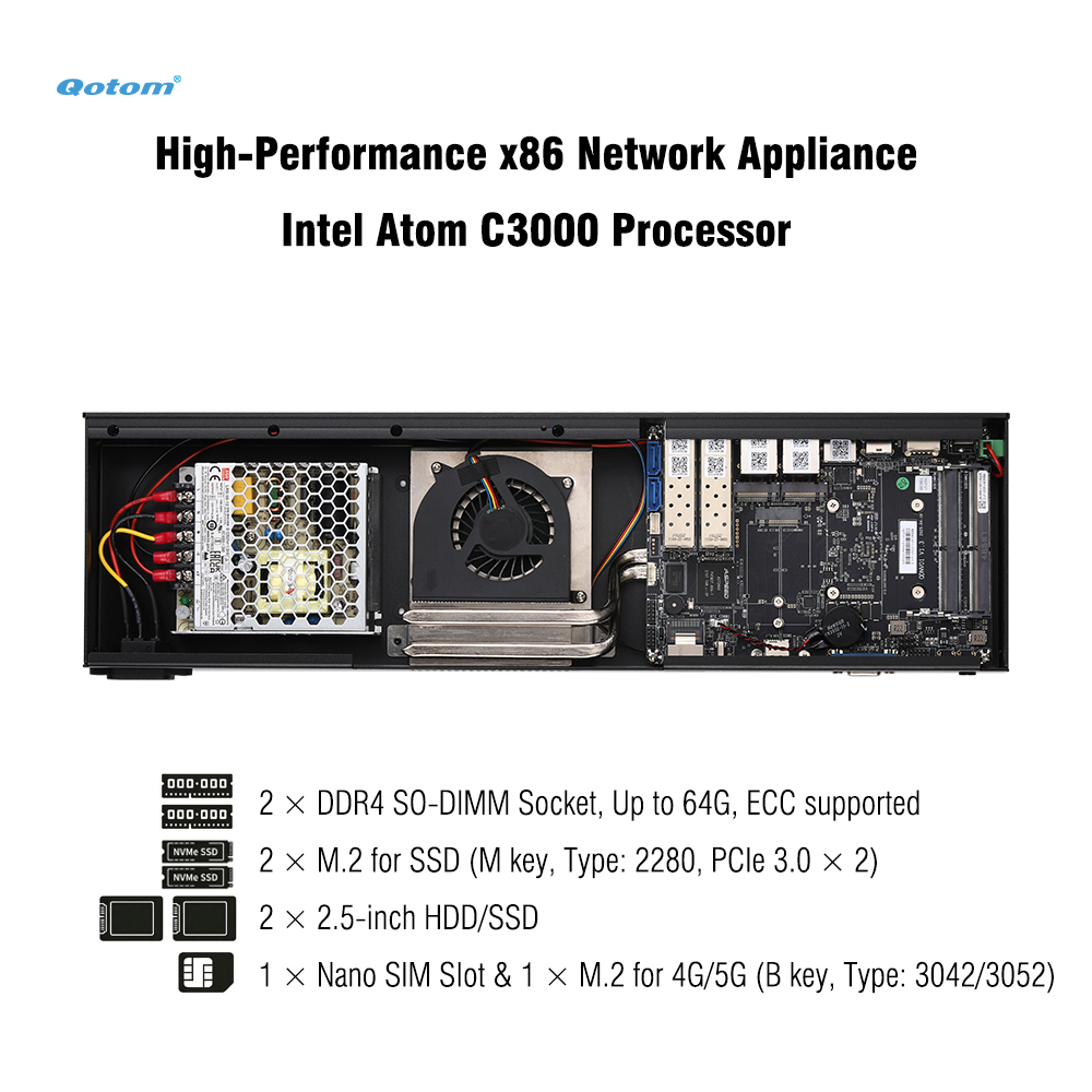 Q20300G9 1U 랙 - Atom C3000 CPU - Ddr4 Desktop Ram 리뷰 및 가격